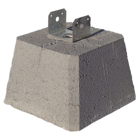 concrete pier block with metal bracket canada|concrete piers for 4x4 post.